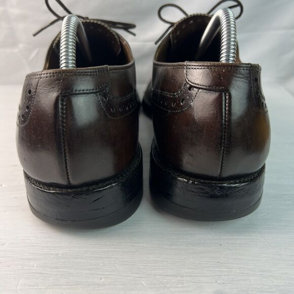 Vintage Allen Edmonds Boulevard Wingtip Shoes Size 10.5 B 6375 Brown USA main image 10
